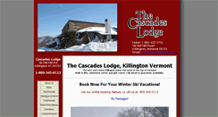 Desktop Screenshot of cascadeslodge.com